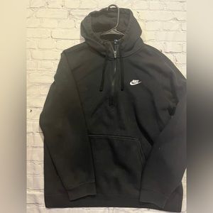 Black Nike half zip hoodie